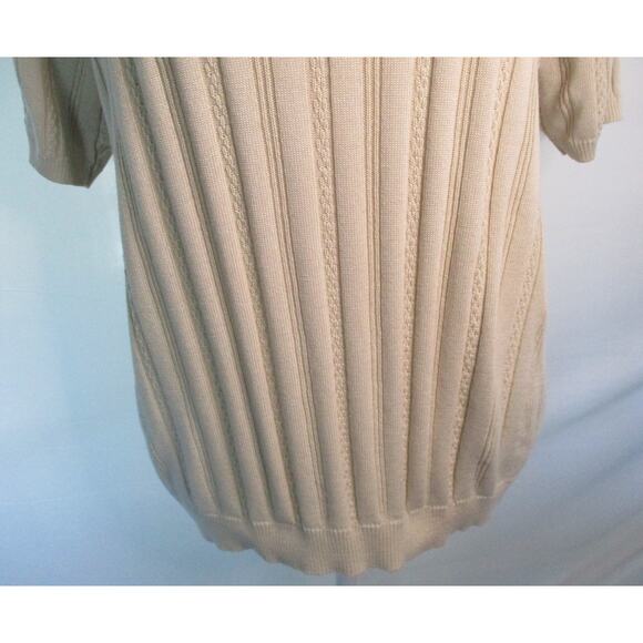 Alfred Dunner Women's Short Sleeve Tan Lightweight Sweater Size XL - Picture 3 of 10